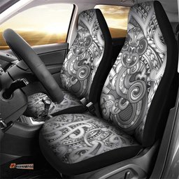 Aotearoa Maori Hei Tiki Car Seat Cover Kiwikiwi Kowhaiwhai Puhoro Motif LT9