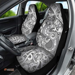 Aotearoa Maori Hei Tiki Car Seat Cover Kiwikiwi Kowhaiwhai Puhoro Motif LT9