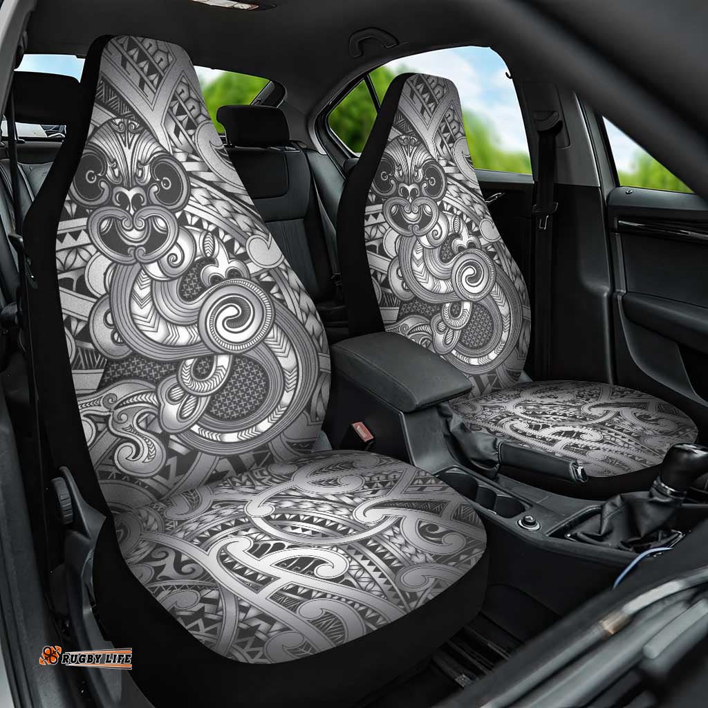 Aotearoa Maori Hei Tiki Car Seat Cover Kiwikiwi Kowhaiwhai Puhoro Motif LT9