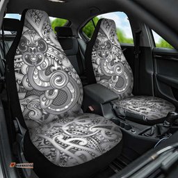 Aotearoa Maori Hei Tiki Car Seat Cover Kiwikiwi Kowhaiwhai Puhoro Motif LT9