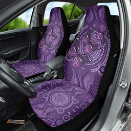 Purple Butterfly Spirit Car Seat Cover Australian Epilepsy Awareness LT9