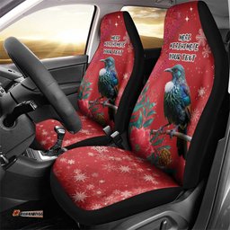 Tui Meri Kirihimete Personalised Car Seat Cover Pohutukawa Flowers Red Motif LT9
