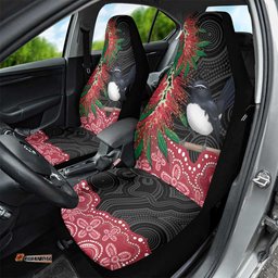 Willie wagtail Australia Car Seat Cover Aussie Bottlebrushes Aboriginal Art LT14
