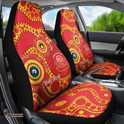 Suns NAIDOC Week 2026 Personalised Car Seat Cover 50 Years of Deadly Aboriginal Art LT14