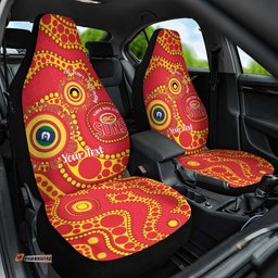 Suns NAIDOC Week 2026 Personalised Car Seat Cover 50 Years of Deadly Aboriginal Art LT14