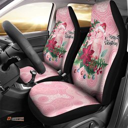 Watercolor Pink Galah Flowers Car Seat Cover Australia Christmas Vibes LT9