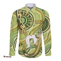 2026 NAIDOC Week 50 Years Deadly Long Sleeve Button Shirt Flows of Time LT7