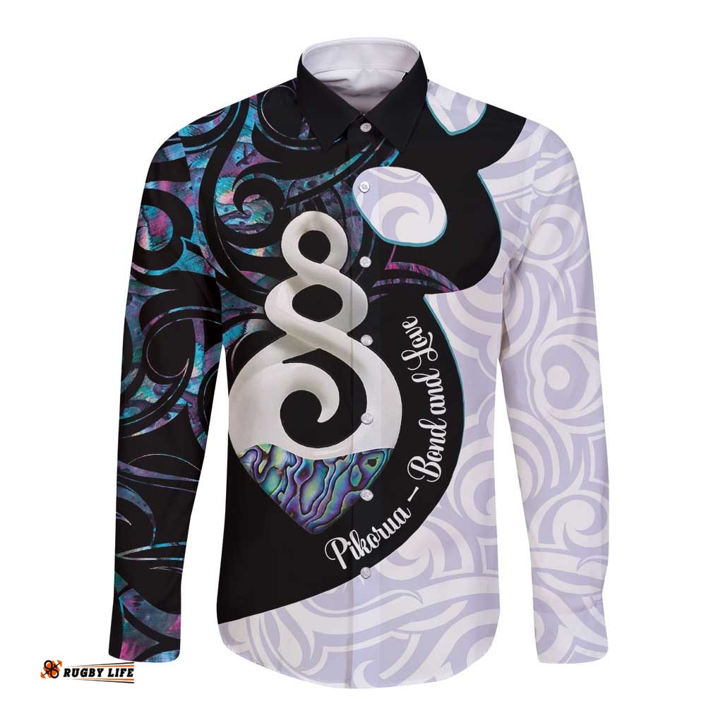 Aotearoa Pikorua Long Sleeve Button Shirt NZ Twist - Bond And Love LT14