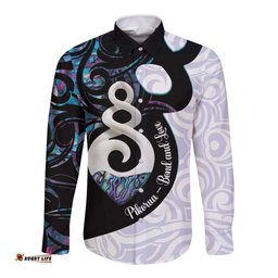 Aotearoa Pikorua Long Sleeve Button Shirt NZ Twist - Bond And Love LT14