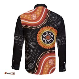 Australia Aboriginal Art Long Sleeve Button Shirt Indigenous Proud LT14