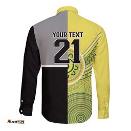 Custom Cricket AUNZ Spirit Long Sleeve Button Shirt Aussie New Zealand Retro Edition LT9