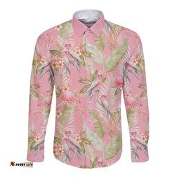 Australia Galah Cockatoo Long Sleeve Button Shirt Eolophus Soseicapilla Couple Seamless Style LT14