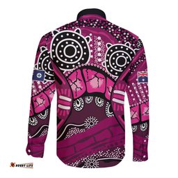 Australia Queensland Audax at Fidelis Long Sleeve Button Shirt LT9