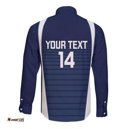 Custom Victoria Cricket Long Sleeve Button Shirt Go Champions - Sporty Style LT14