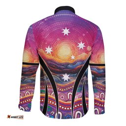 NAIDOC Week 2026 Long Sleeve Button Shirt Eternal Spirit Tree LT05