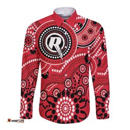 Renegades Cricket Custom Long Sleeve Button Shirt Australian Aboriginal LT9