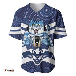 AFL Cats Football Personalised Baseball Jersey Final Geelong Premiers Trophy Aboriginal LT14