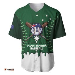 Australia 2026 Baseball Custom Baseball Jersey Go Aussie Drip Style LT14
