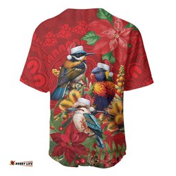 Aussie Native Bird Baseball Jersey Aboriginal Inspired Christmas LT9