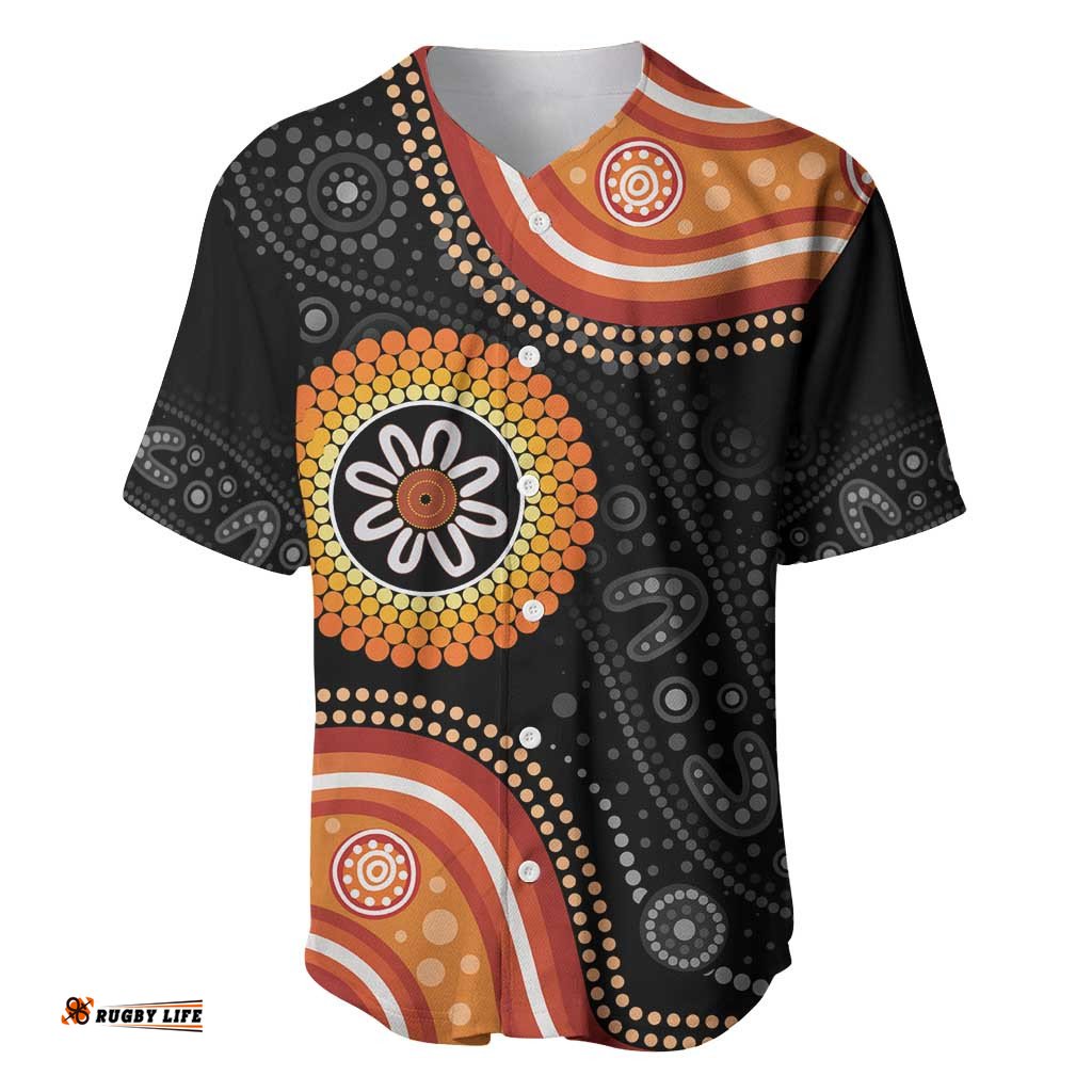 Australia Aboriginal Art Baseball Jersey Indigenous Proud LT14