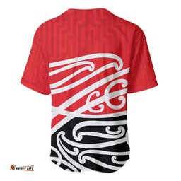All Red New Zealand Kowhai Ngutukak Baseball Jersey LT9