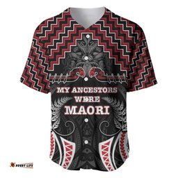 Aotearoa Baseball Jersey Proud To Be Maori LT05