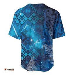 Aotearoa Taniko Matariki Baseball Jersey Cosmic Blue LT7