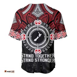 Aotearoa Proud To Be Maori Baseball Jersey New Zealand Fight Together LT9