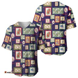 Aussie Birds Christmas La La Land Baseball Jersey Navy Blue Vintage Stamp Edition LT9
