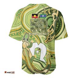 2026 NAIDOC Week 50 Years Deadly Baseball Jersey Flows of Time LT7