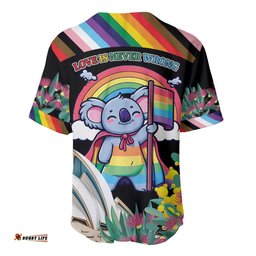 Aussia Pride Month Rainbow Koala Baseball Jersey LT9