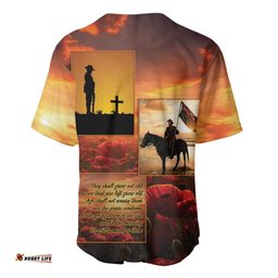 ANZAC Day Film Reel Lest We Forget Baseball Jersey Australia NZ Memorial LT9