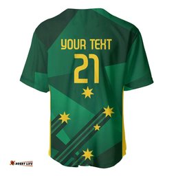 Australia Kangaroo Custom Baseball Jersey Aussie National Color Sporty Pattern LT9