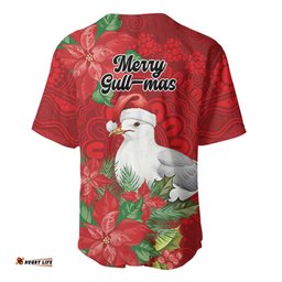 Australian Silver Gull Baseball Jersey Aboriginal Inspired Christmas LT9