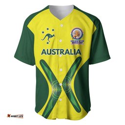 Custom Australia Cricket Spirit 2026 Baseball Jersey World T20 Edition LT9
