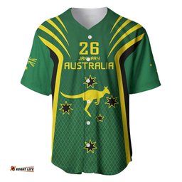 Australia Day 26 January Personalised Baseball Jersey With National Color LT9
