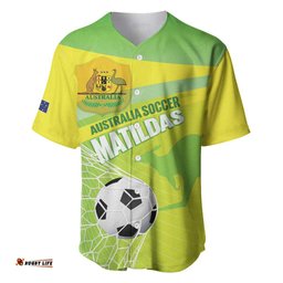 Custom Australia Soccer 2026 Baseball Jersey Come On Matildas LT14
