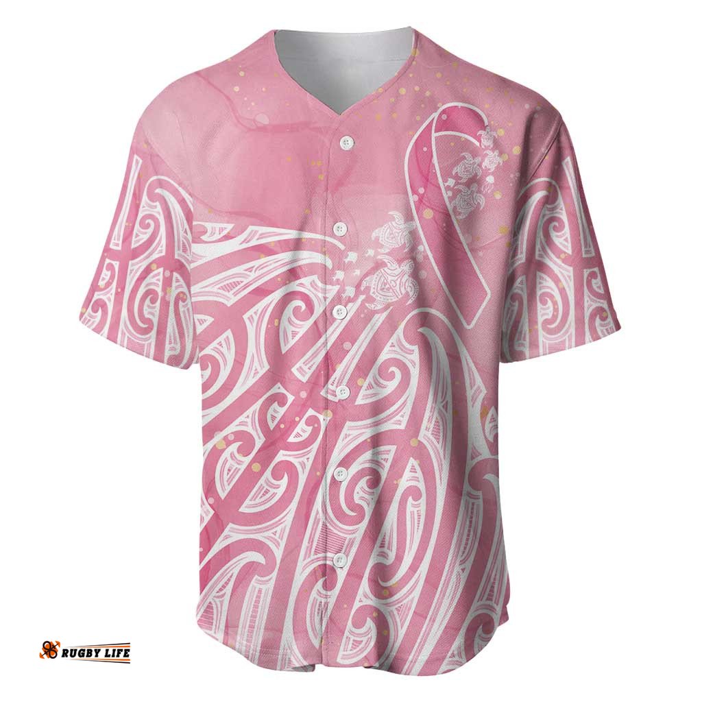 Breast Cancer Awareness Maori Baseball Jersey Kia Kaha Kia Maia Kia Manawanui LT7