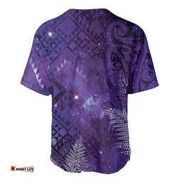 Aotearoa Taniko Matariki Baseball Jersey Cosmic Violet LT7