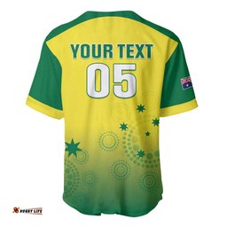 Custom Australia Cricket Baseball Jersey Go Champions Aussies LT05