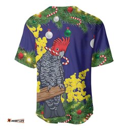 Australia Gang-gang Cockatoo Christmas Baseball Jersey Callocephalon Fimbriatum Golden Wattle Blue LT14