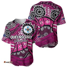 Australia Queensland Audax at Fidelis Baseball Jersey LT9