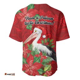 Australian Pelican Baseball Jersey Aboriginal Inspired Christmas LT9