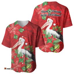 Australian Pelican Baseball Jersey Aboriginal Inspired Christmas LT9
