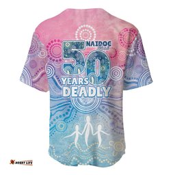 Australia NAIDOC Week 2026 50 Years Deadly Baseball Jersey Celestial Glows LT7