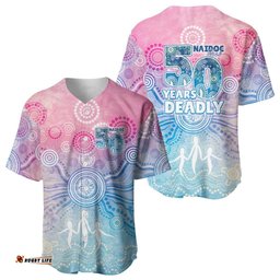 Australia NAIDOC Week 2026 50 Years Deadly Baseball Jersey Celestial Glows LT7