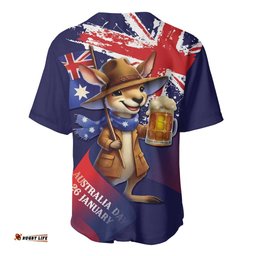 Australia Day Kangaroo Flag Baseball Jersey Aussie Aussie Aussie Oi Oi Oi LT9