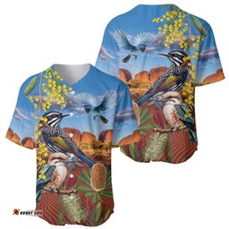 Australia Native Bird Uluru Ayers Rock Baseball Jersey LT9