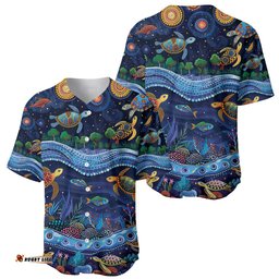 Australian Landscapes Baseball Jersey Aboriginal Dreamtime Story LT9