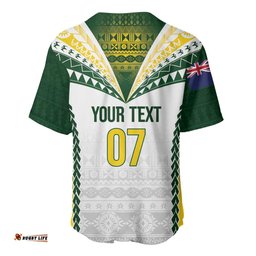 Cook Islands Rugby Custom Baseball Jersey Kuki's Aitu Champions LT7